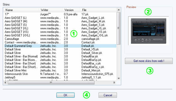 jetAudio 7 skiinbrowser